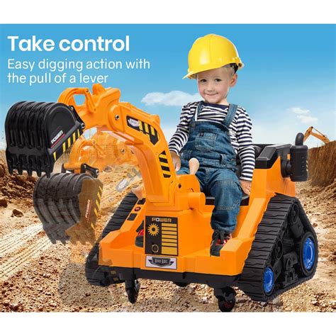 mini excavator for kids ride on|children's ride on excavator digger.